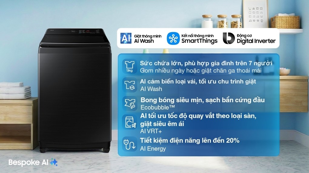 Đánh giá ưu, nhược điểm trên máy giặt Samsung giá rẻ WA80F13S5BSV 