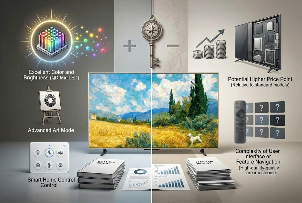 Đánh giá ưu nhược điểm của tivi TCL 55A400 Pro QD-MiniLED 55 Inch 4K, dòng tivi khung tranh