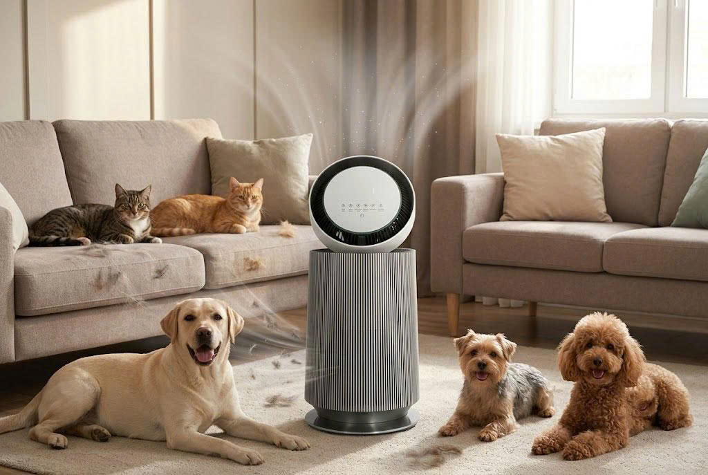 Nhà nuôi nhiều thú cưng, đừng bỏ qua máy lọc không khí LG Alpha PET AS65GDBY0