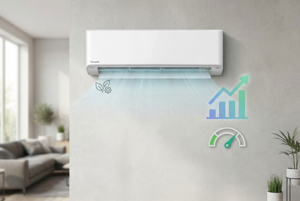 Phân tích chỉ số hiệu suất năng lượng của dòng máy cao cấp điều hòa Panasonic CS-U24BKH-8