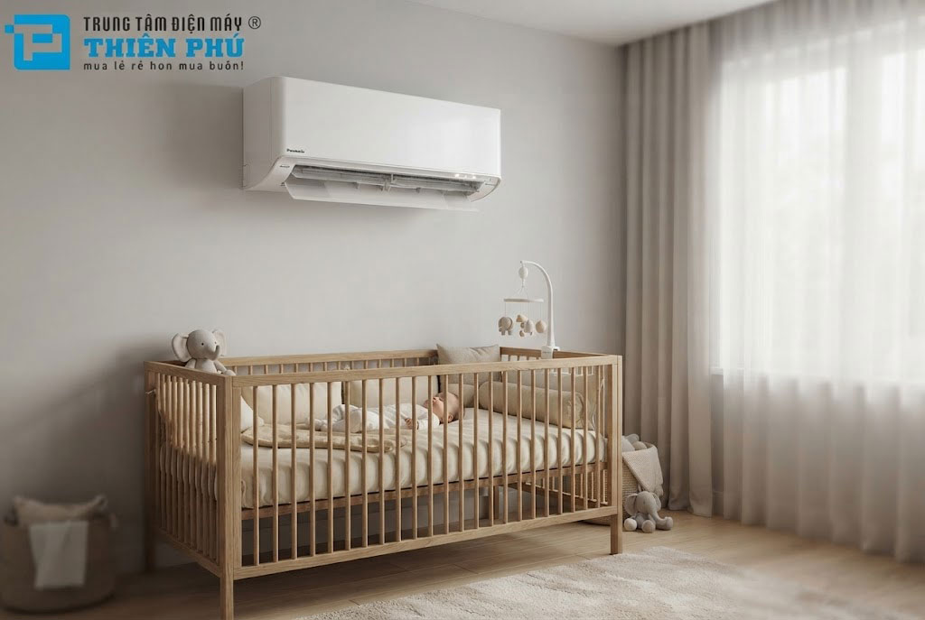 Đánh giá độ ồn của điều hòa Panasonic CS-XZ12BKH-8: Máy chạy có êm cho phòng ngủ em bé?