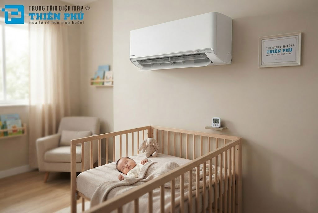 Đánh giá độ ồn của điều hòa Panasonic CS-XZ12BKH-8: Máy chạy có êm cho phòng ngủ em bé?