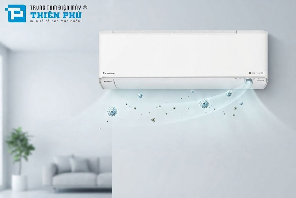 Lá chắn công nghệ 24/7: Sức mạnh diệt khuẩn từ Nanoe-X thế hệ 3 trên điều hòa Panasonic CS-XZ9BKH-8