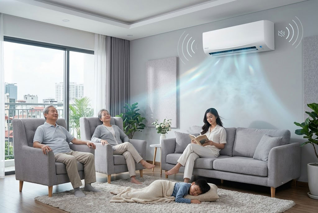 Trải nghiệm làm lạnh cực đỉnh từ điều hòa Daikin FTF85XV1V: Mát lạnh sâu và cực êm
