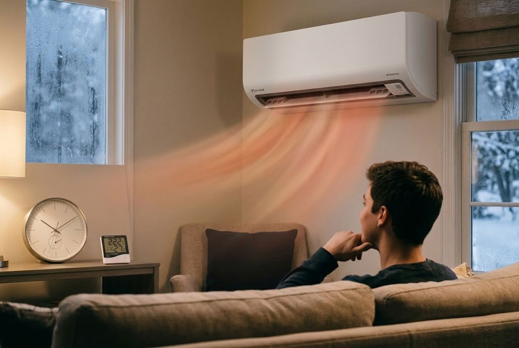 Trải nghiệm thực tế về điều hòa Daikin FTHB25ZVMV làm ấm phòng trong bao lâu vào mùa đông?