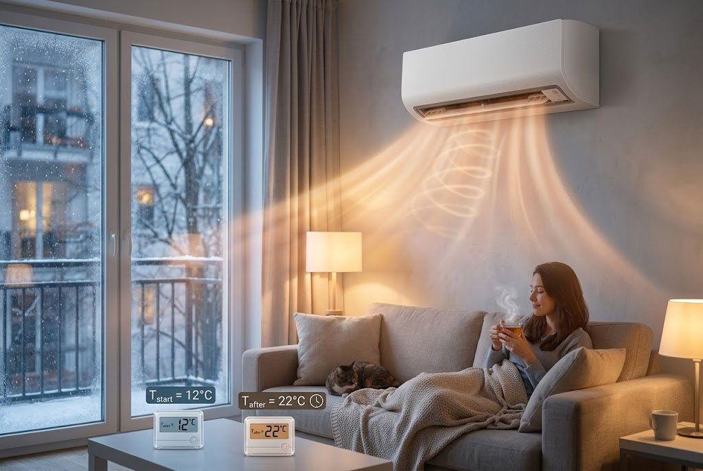 Trải nghiệm thực tế về điều hòa Daikin FTHB25ZVMV làm ấm phòng trong bao lâu vào mùa đông?