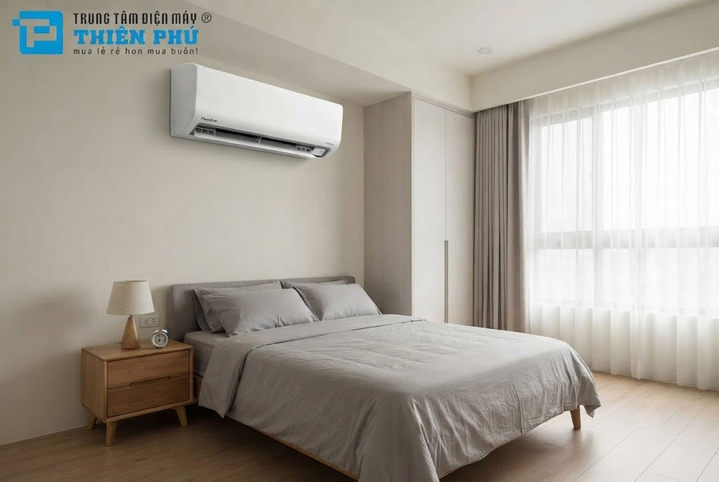 Phòng ngủ 30m2 có nên lắp điều hòa Daikin 18000btu FTKB50ZVMV không?