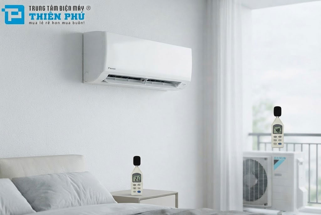 Điều hòa Daikin FTKY50ZVMV chạy có ồn không? Review thực tế độ ồn dàn nóng và dàn lạnh