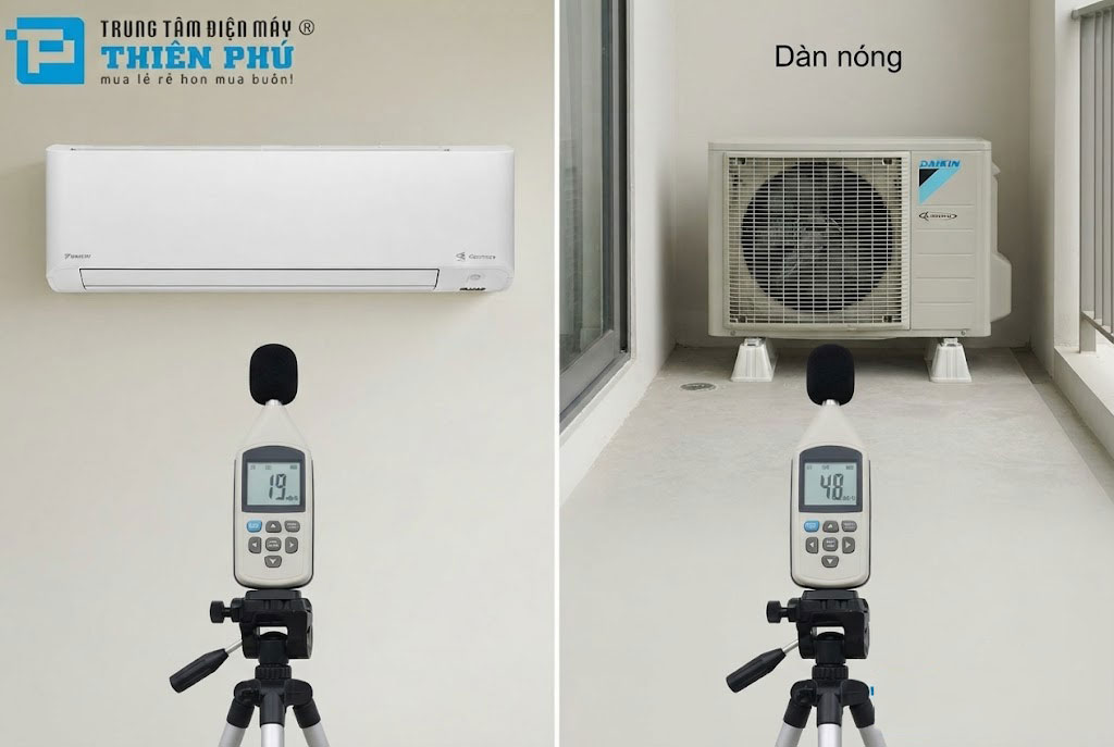 Điều hòa Daikin FTKY50ZVMV chạy có ồn không? Review thực tế độ ồn dàn nóng và dàn lạnh