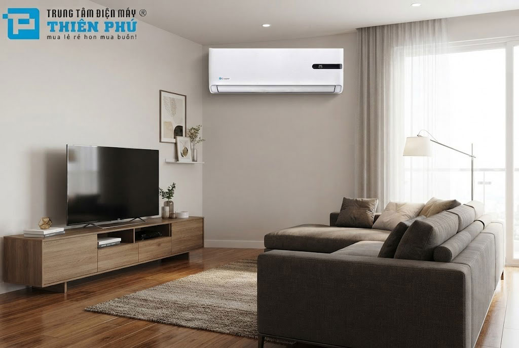 Công suất tiêu thụ điện thực tế của điều hòa Casper 12000btu GC-12IB36 là bao nhiêu Watt?