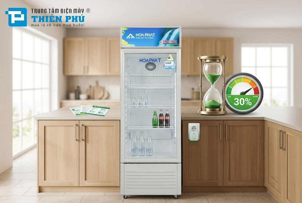 Bí quyết dùng tủ mát Hòa Phát 195 lít HSR S6195 tiết kiệm đến 30% điện năng