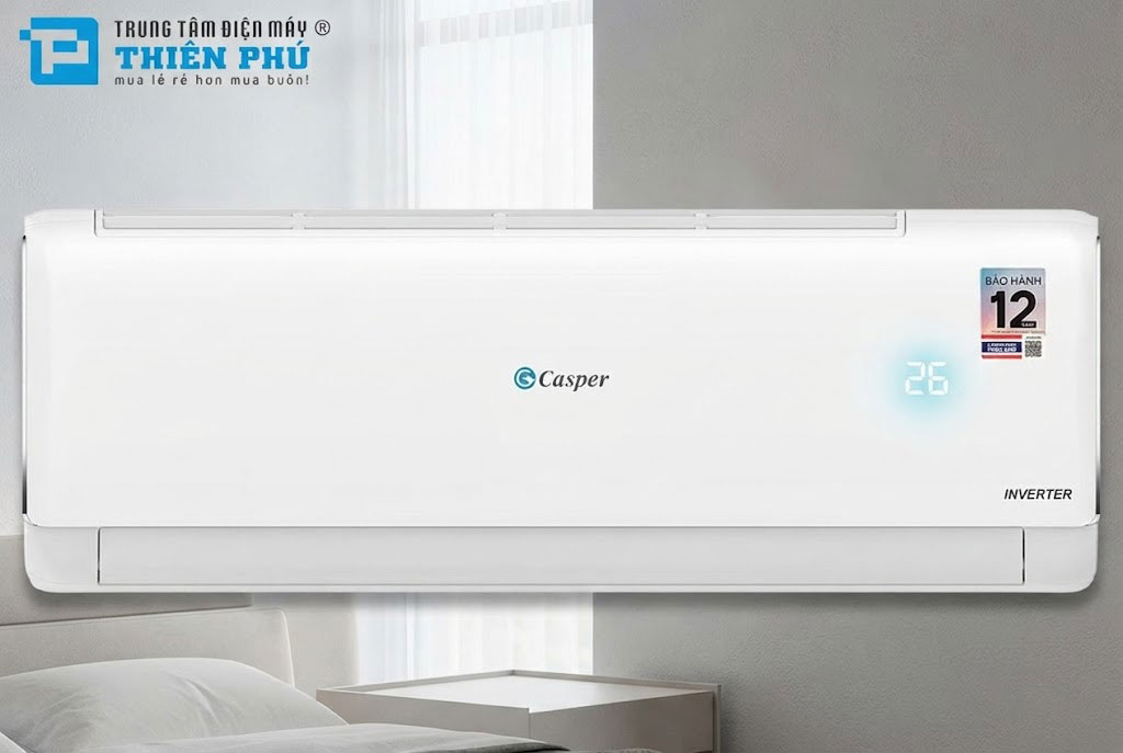 Chỉ số CSPF 4.47 của điều hòa Casper JC-24IU36 thực chất đứng ở đâu trong phân khúc 2.5HP?