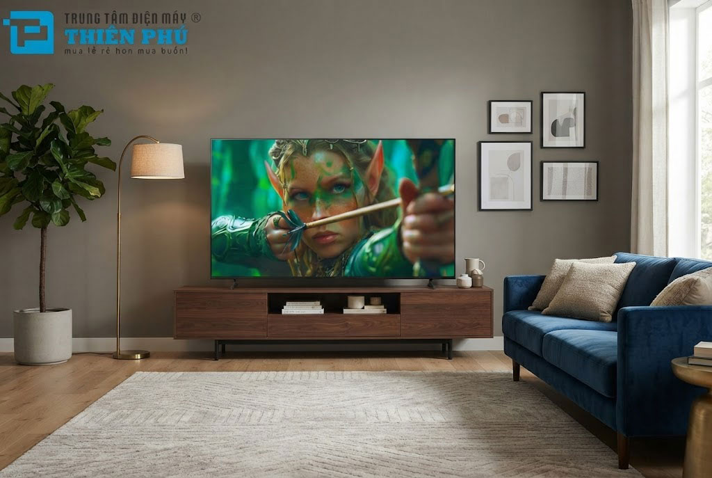Đánh giá khả năng hiển thị hình ảnh của tivi Sony K-55S20M2: Sắc nét với chip X1 4K
