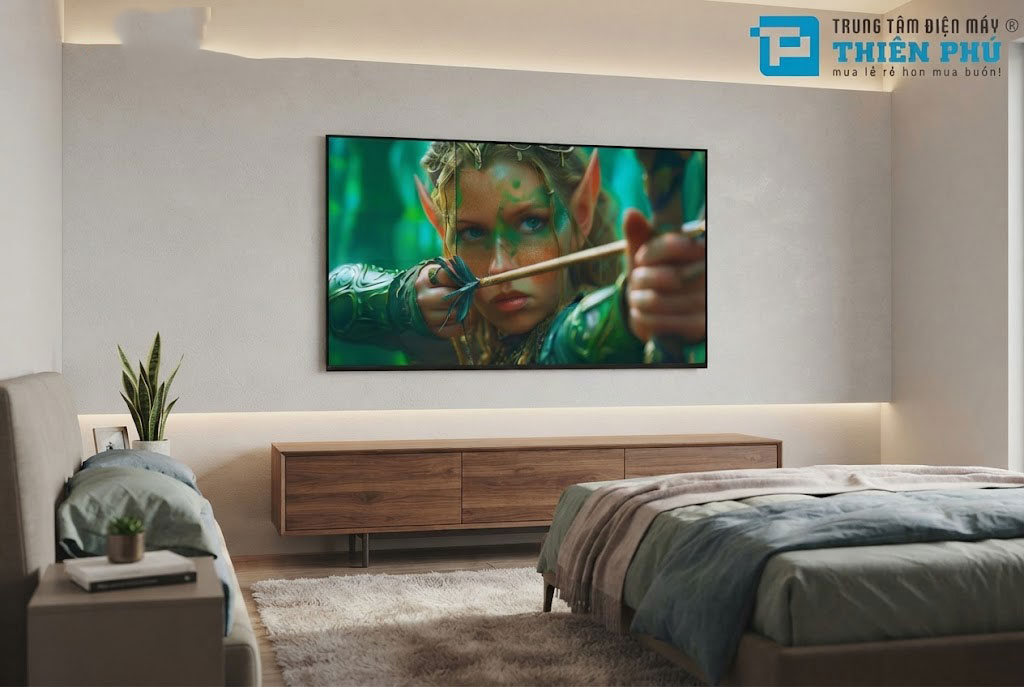 Đánh giá khả năng hiển thị hình ảnh của tivi Sony K-55S20M2: Sắc nét với chip X1 4K