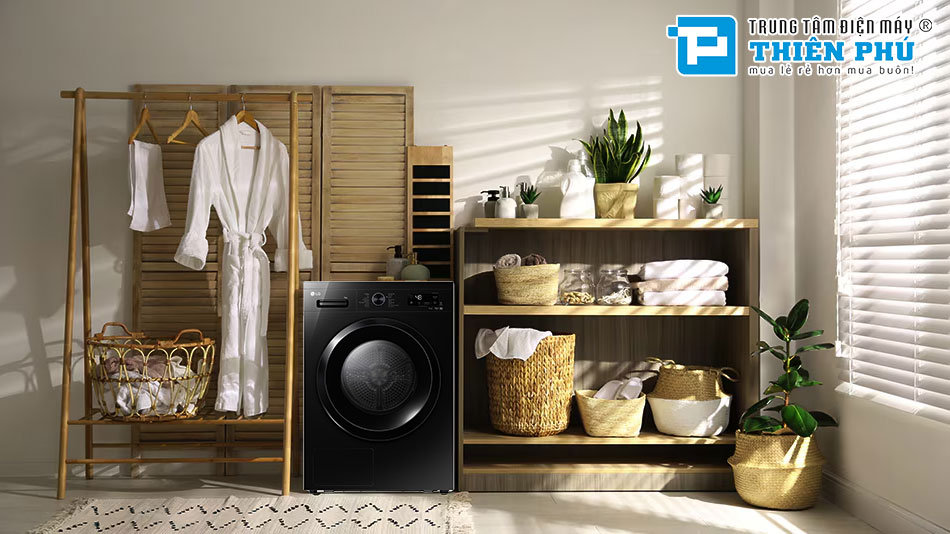 Máy sấy quần áo LG 9kg RB09NHP5O ứng dụng nhiều công nghệ thông minh và thiết thực