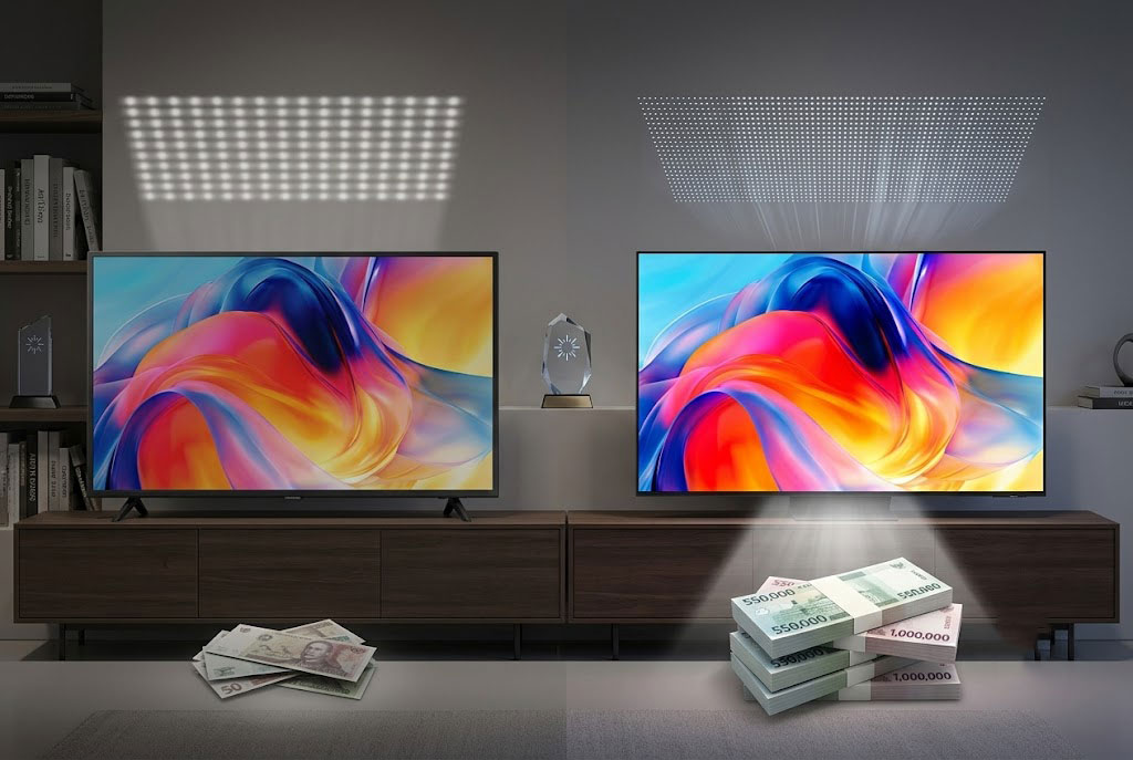 Có đáng để đầu tư thêm tiền nâng cấp từ LED thường lên tivi Samsung Mini LED UA55M77HAKXXV?