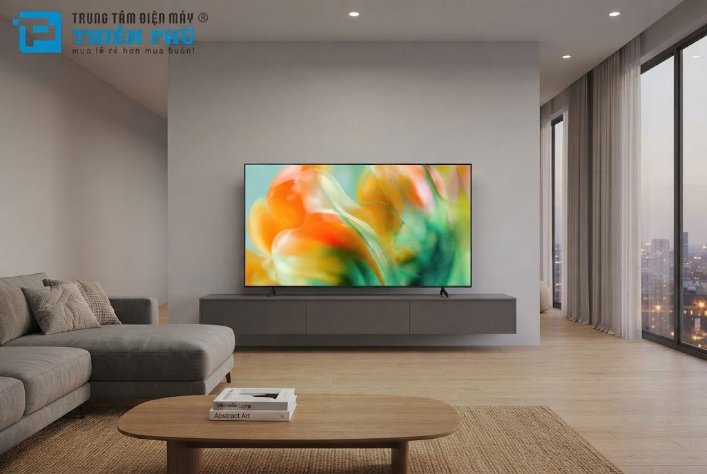 Kích thước tivi Samsung 65 inch UA65M80HAKXXV phù hợp cho phòng bao nhiêu m2?