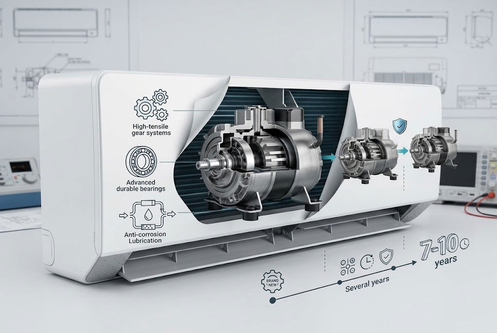 Độ bền của máy nén điều hòa Casper QH-12IU36A: Liệu có dùng tốt trong 7 - 10 năm tới?