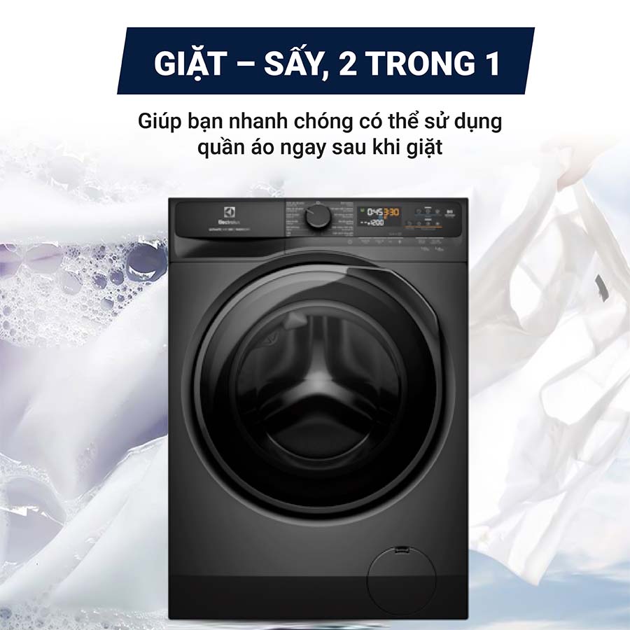 Máy giặt sấy Electrolux giá rẻ EWW1023P5SC có giặt hiệu quả như máy giặt thông thường 