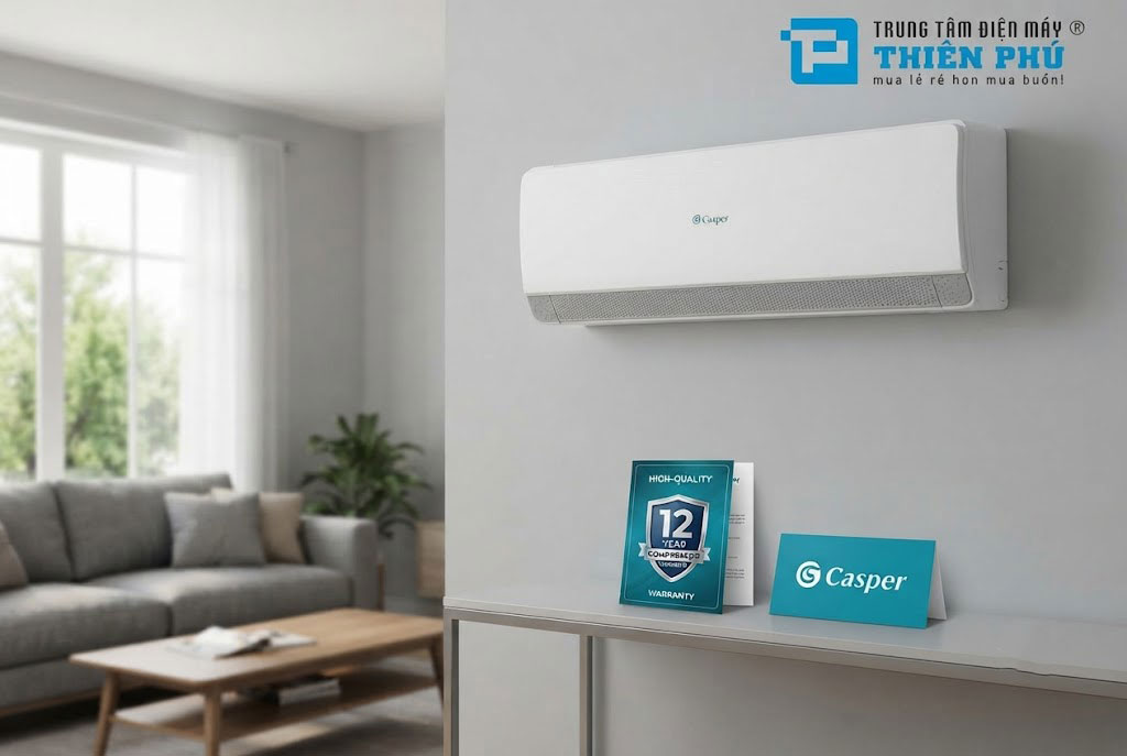 Lời cam kết 12 năm bảo hành máy nén trên điều hòa Casper inverter đang tự tin điều gì?
