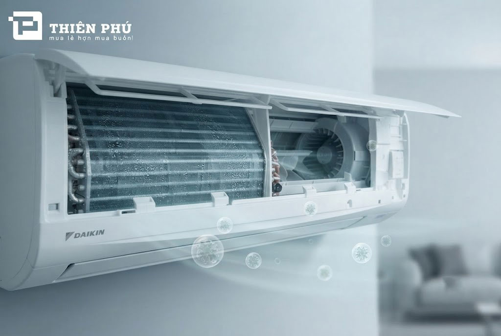 Chức năng chống ẩm mốc Mold Proof của điều hòa Daikin tự vệ sinh thế nào sau khi tắt máy?