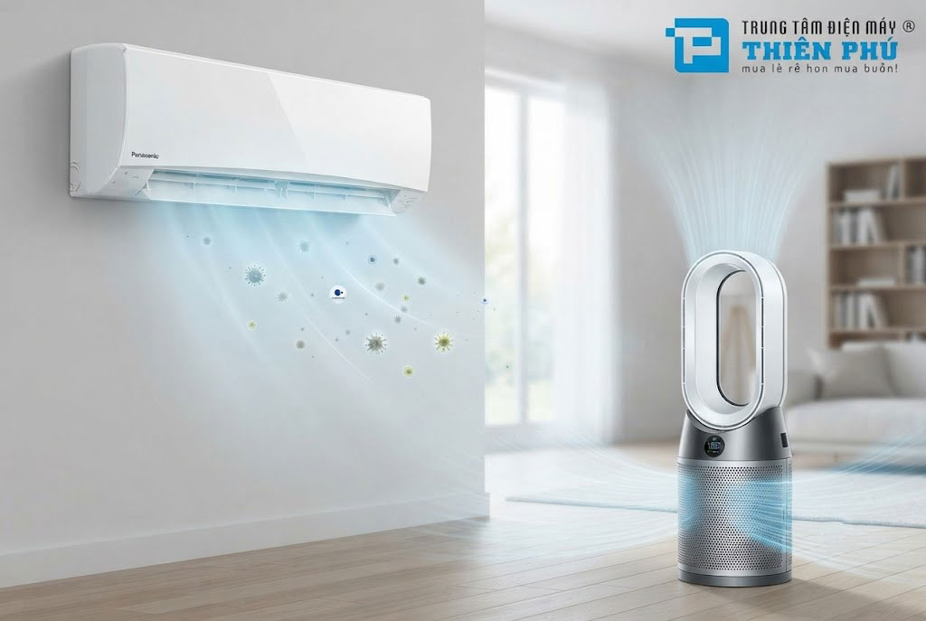 Lọc khí Nanoe-X trên điều hòa Panasonic có thay thế hoàn toàn được máy lọc không khí chuyên dụng?