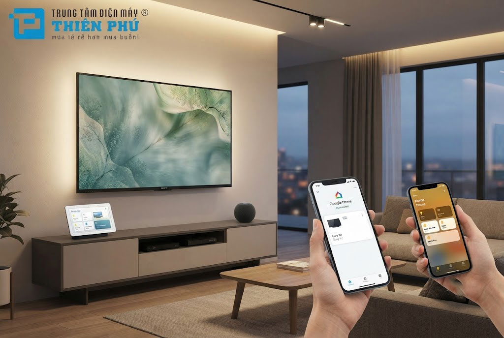 Hướng dẫn kết nối tivi Sony với hệ thống nhà thông minh Google Home hoặc Apple HomeKit
