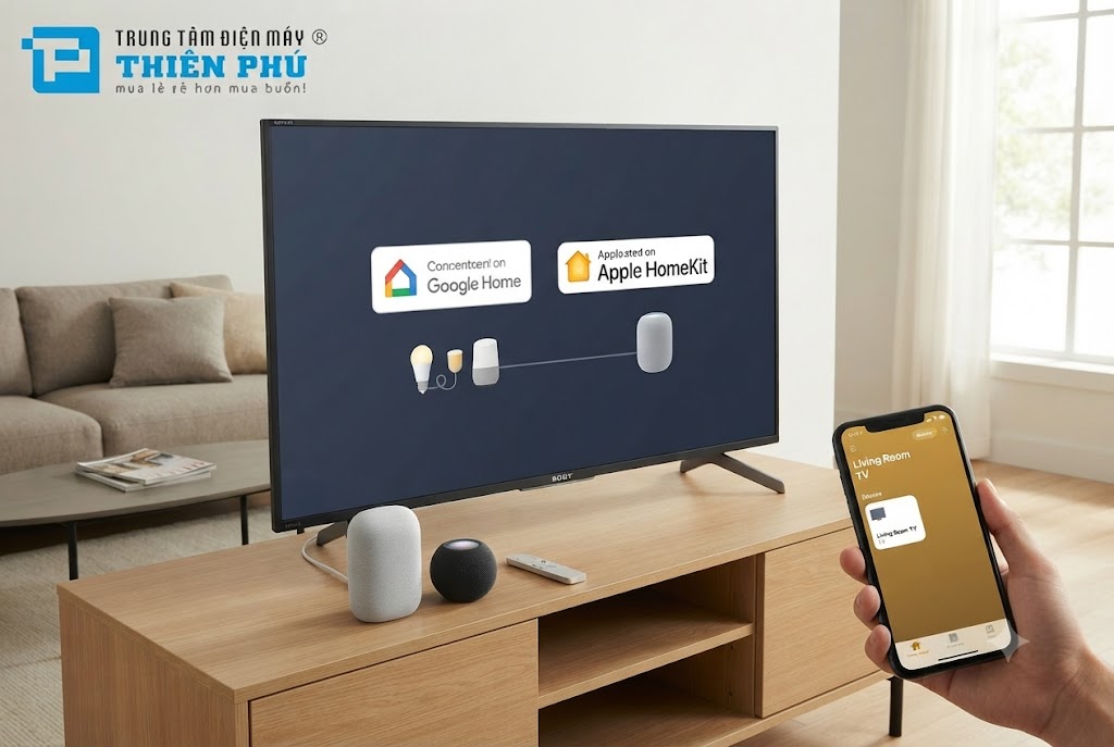 Hướng dẫn kết nối tivi Sony với hệ thống nhà thông minh Google Home hoặc Apple HomeKit