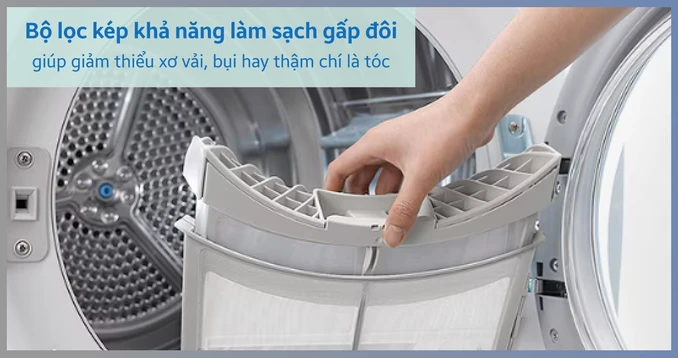 Ưu điểm vượt trội của dòng máy sấy quần áo LG 10.5kg DVHP5OW