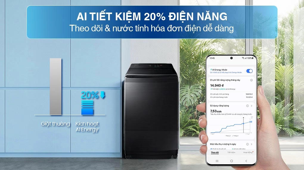 Đánh giá ưu điểm về máy giặt Samsung cửa trên WA80F13S5BSV có gì nổi bật