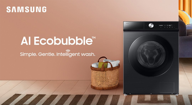 Bubble Soak trên máy giặt Samsung 14kg WW14BB944DGBSV: Đánh bật vết bẩn cứng đầu