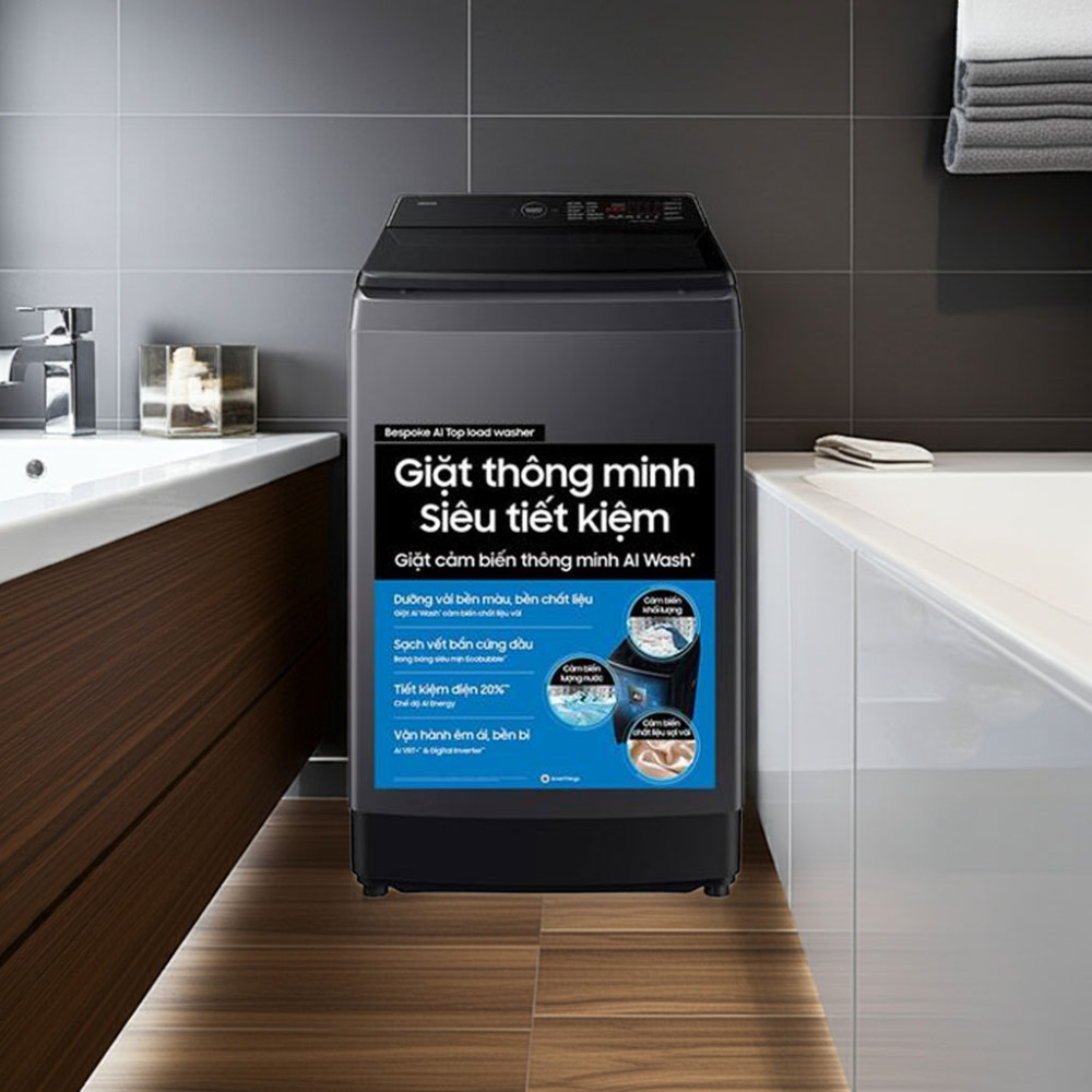 Đánh giá ưu điểm về máy giặt Samsung cửa trên WA80F13S5BSV có gì nổi bật