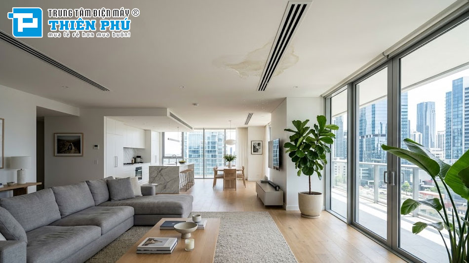 Hậu quả khi điều hòa nối ống gió Daikin FBFC125DVM9/RZFC125EY1 bị chảy nước