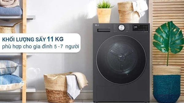 Máy sấy quần áo LG 11kg RX11VHP5G1 có ưu điểm nào nổi bật