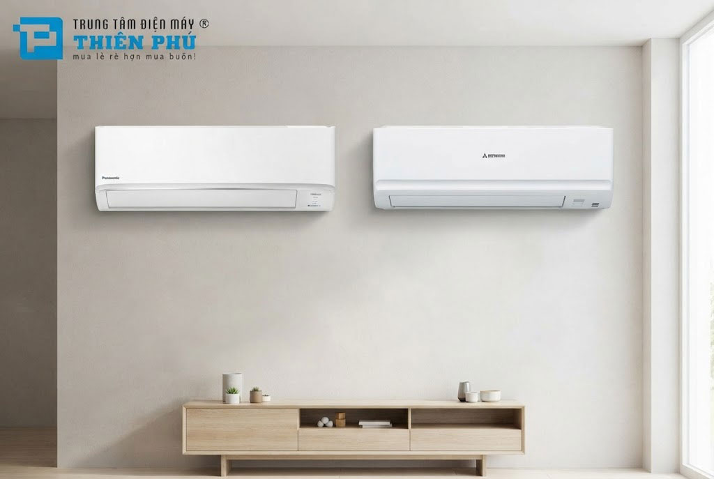 So sánh nên chọn mua điều hòa Panasonic CS-YZ9AKH-8 hay Mitsubishi SRK25ZSPS-W5?