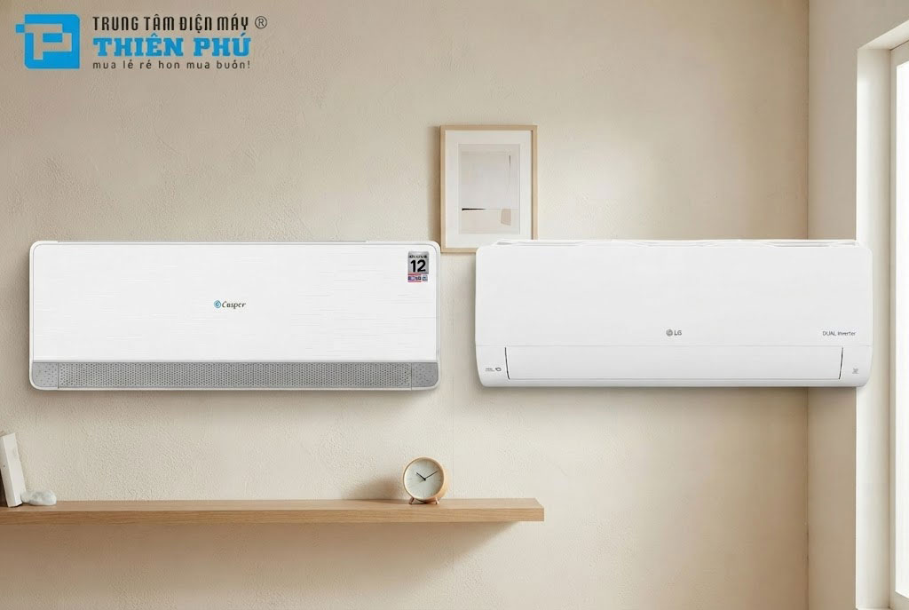 So sánh chất lượng giữa điều hòa Casper QH-18IU36A và LG IDH18M1 có gì khác biệt?