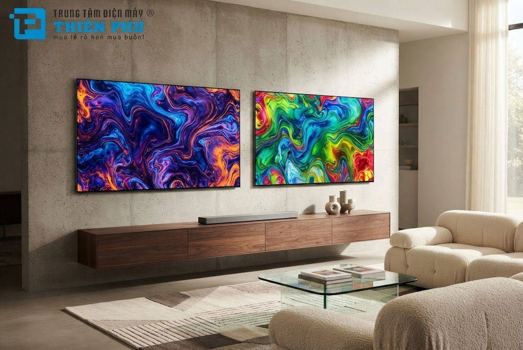 So sánh tivi Samsung QA55S90HAKXXV và LG OLED55C6PSA, nên mua tivi OLED 55 inch nào?