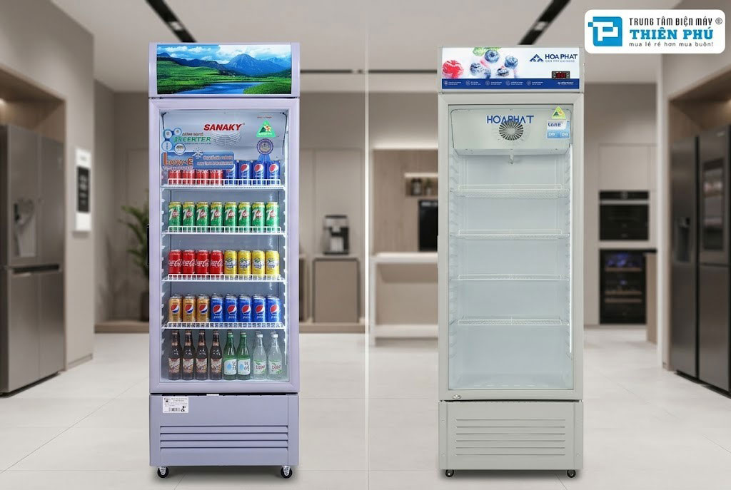 Phân khúc giá 10 triệu, nên chọn mua tủ mát Sanaky VH-358K3L hay Hòa Phát HSR D6280?
