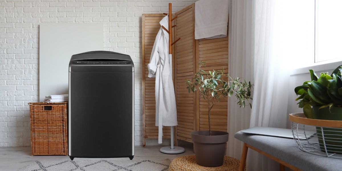 Thiết kế máy giặt LG cửa trên T2515VBTB có gì đặc biệt, phù hợp với không gian nào?
