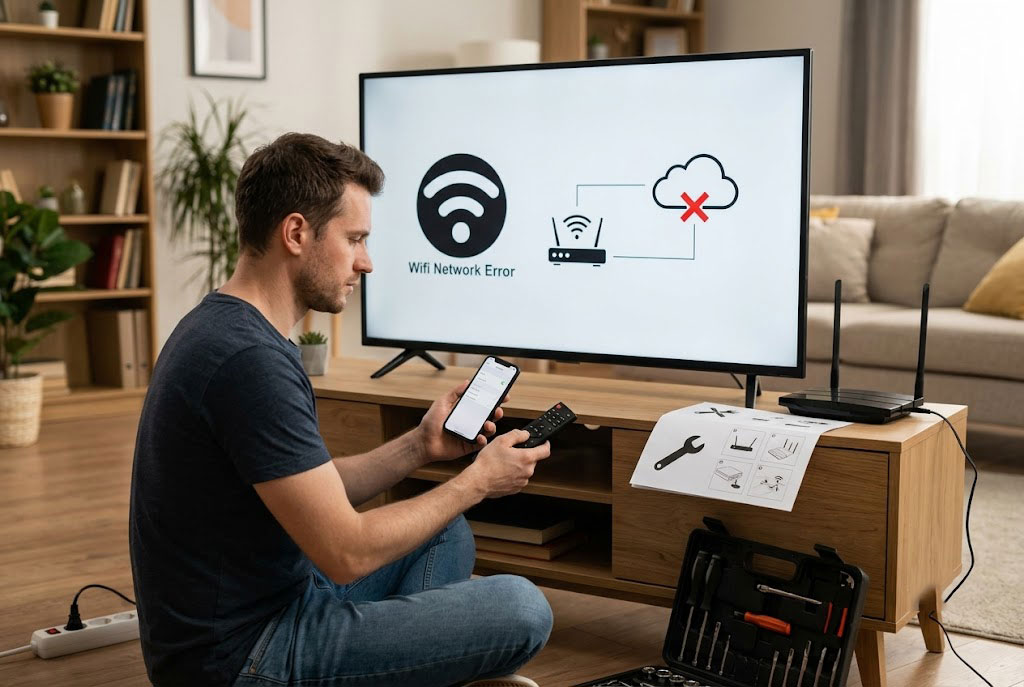 Cách xử lý lỗi tivi không kết nối được Wifi tại nhà mà không cần gọi thợ