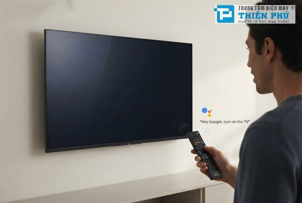 Hướng dẫn dùng trợ lý ảo điều khiển tivi Sony bằng giọng nói kể cả khi tivi đang tắt