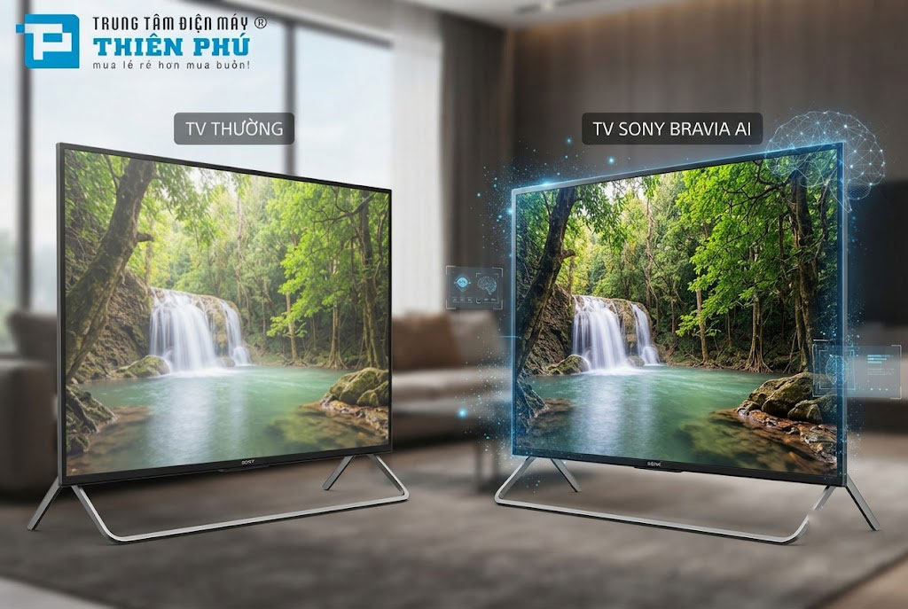 Kỷ nguyên tivi AI: Trí tuệ nhận thức trên tivi Sony Bravia có gì khác so với tivi thường?