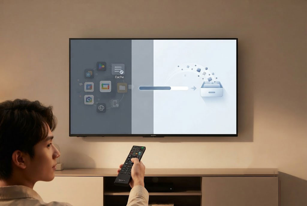 Cách giải phóng bộ nhớ tivi Sony giúp máy hết đơ, chạy mượt như mới mua