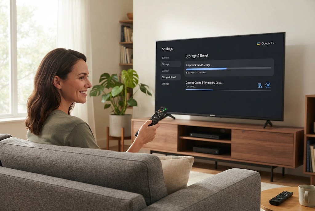 Cách giải phóng bộ nhớ tivi Sony giúp máy hết đơ, chạy mượt như mới mua