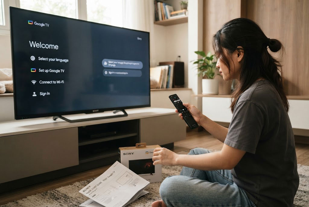 Cẩm nang từ A-Z về cách thiết lập google tivi Sony cho người mua lần đầu