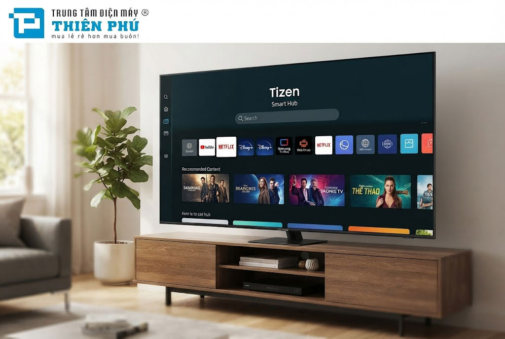 Hệ điều hành One UI Tizen trên tivi Samsung 65 inch UA65M8EHAKXXV có dễ sử dụng không?