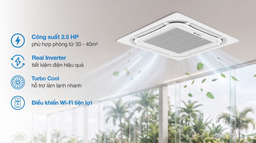 Những chiếc điều hòa âm trần giá rẻ thích hợp lắp đặt tại phòng khách