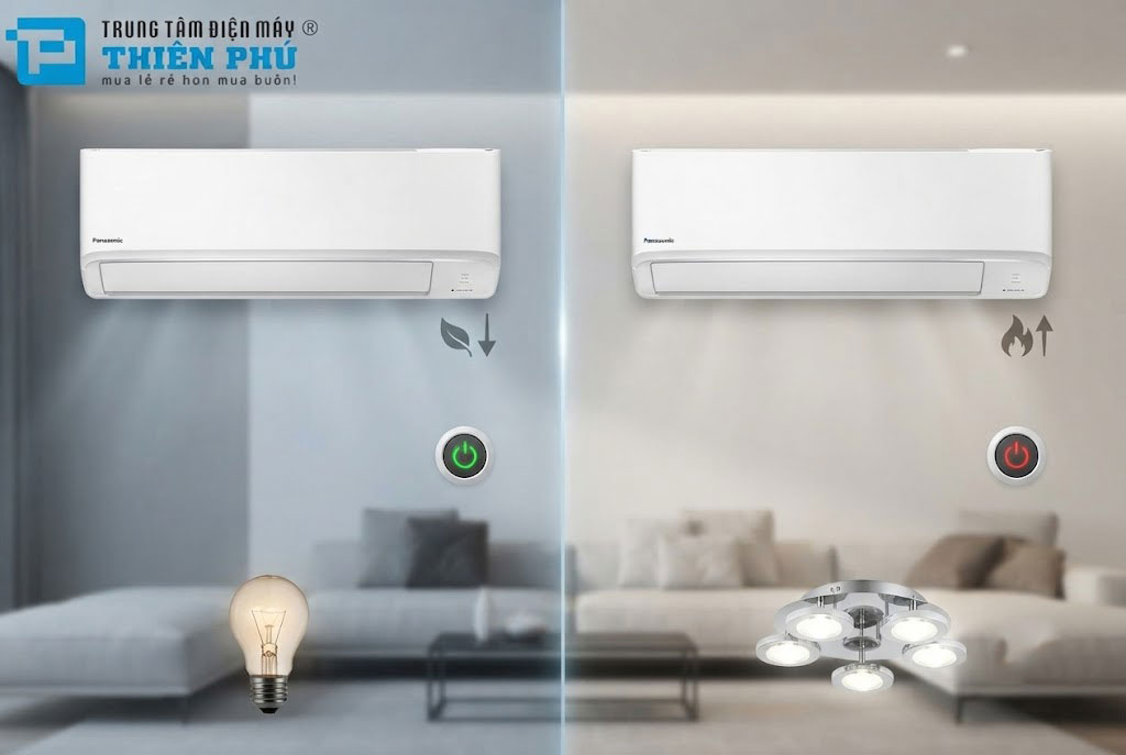 Sai lầm khi nghĩ điều hòa Panasonic 12000btu CS-N12AKH-8 không có Inverter là tốn điện