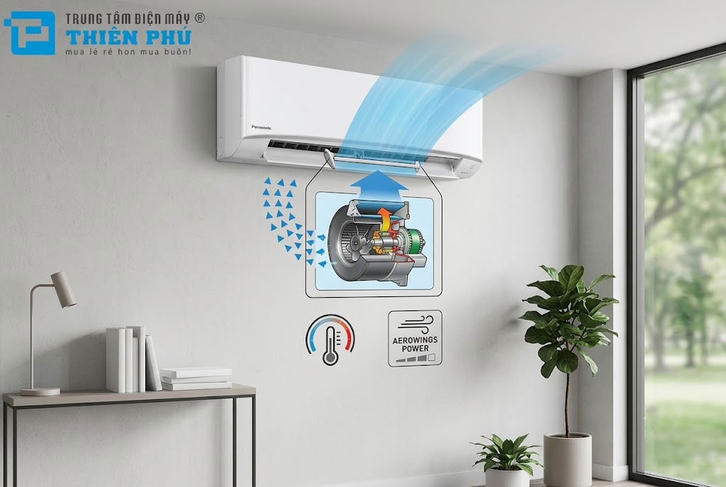 Review điều hòa Panasonic CS-N18AKH-8 với sức mạnh làm lạnh của cánh gió Aerowings thế nào?