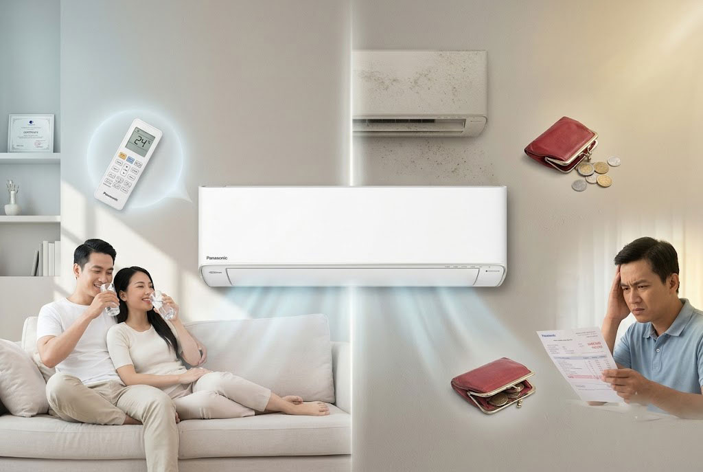 Bỏ ra gần 15 triệu cho điều hòa Panasonic CS-XZ9BKH-8: Đáng tiền đầu tư hay phí tiền?